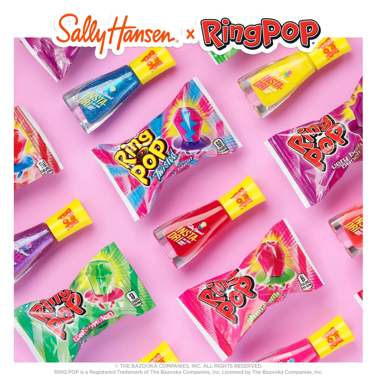 Sally Hansen Insta-Dri x Ring Pop Nail Polish