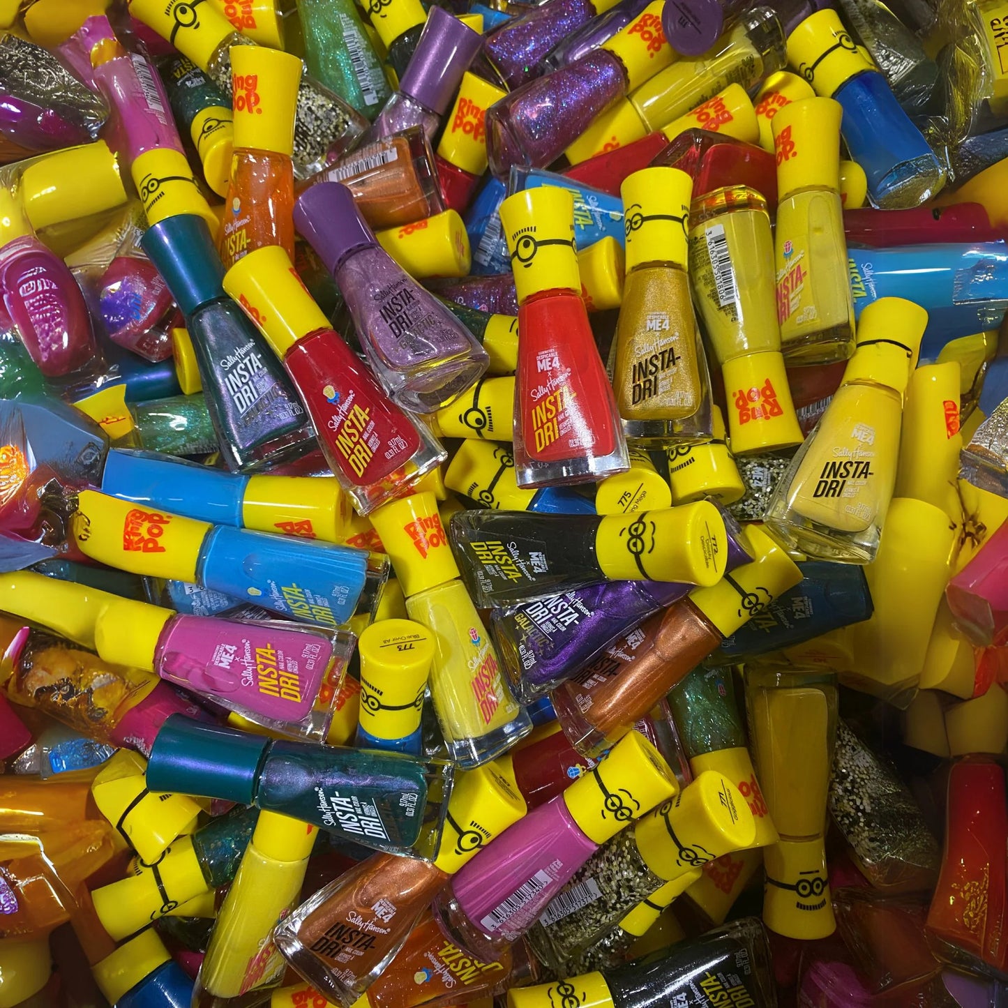 Wholesale Lot-Sally Hansen Insta-Dri Ring Pop, & Despicable Me Nail Polish (50 pc)