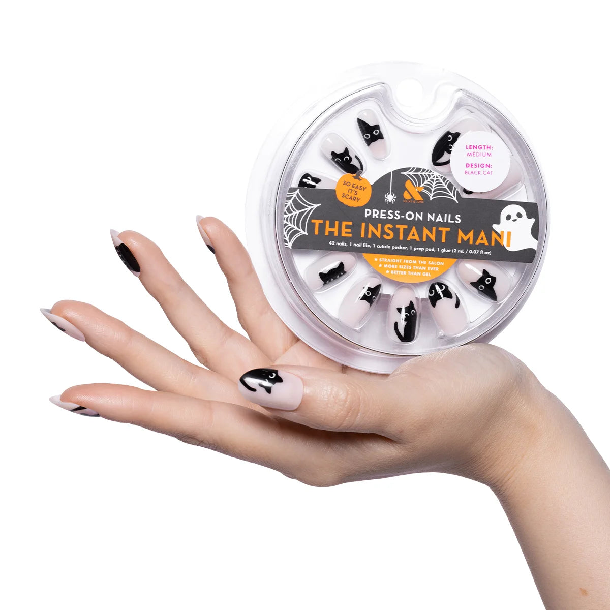 Olive & June Instant Mani Press-On Nails, 42 Pieces (choose from 7 designs)