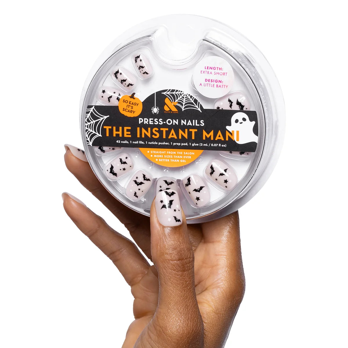 Olive & June Instant Mani Press-On Nails, 42 Pieces (choose from 7 designs)