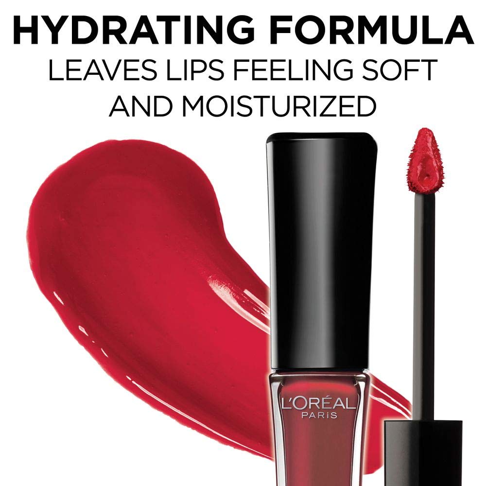 L’Oreal Paris Makeup Infallible 8 Hour Hydrating Lip Gloss, Fiery, 0.21 Fl Oz