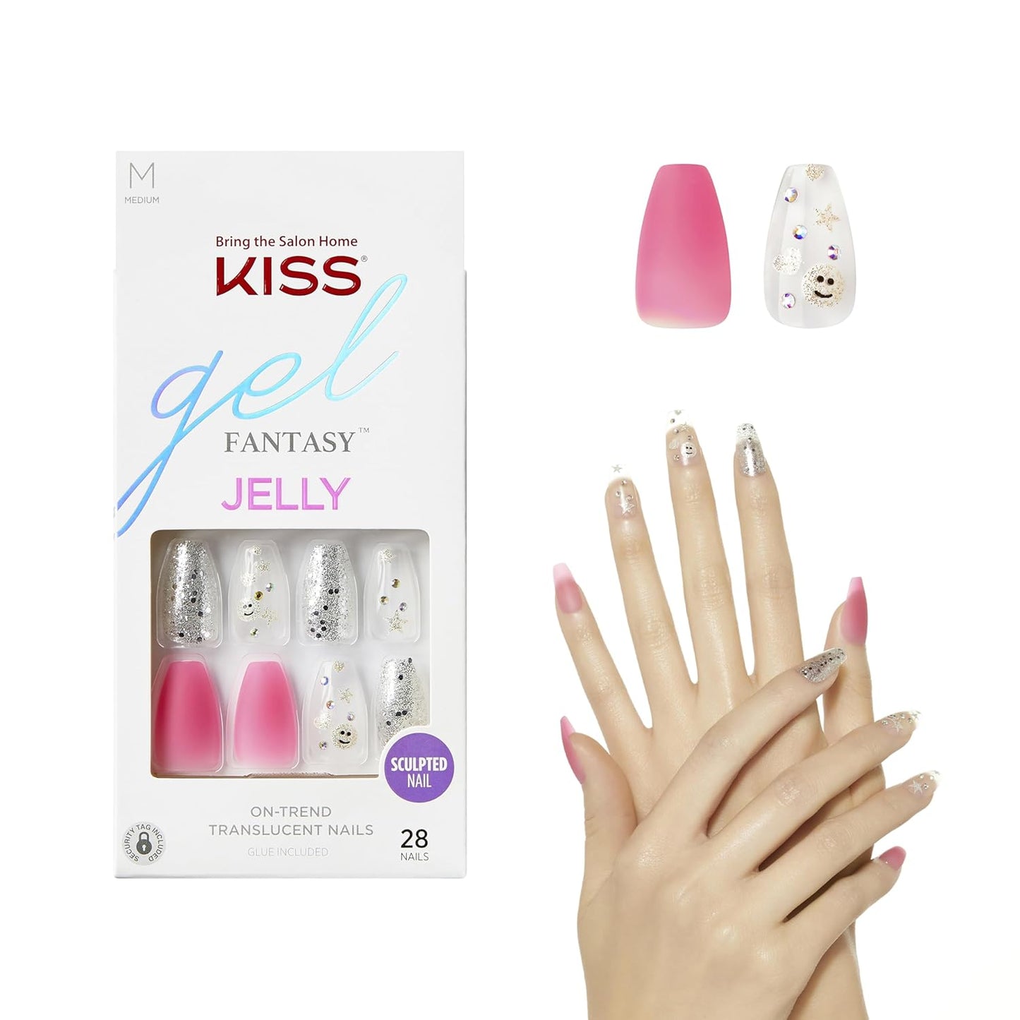 Jelly Fantasy Sculpted Ready-To-Wear Coffin Nails by Kiss