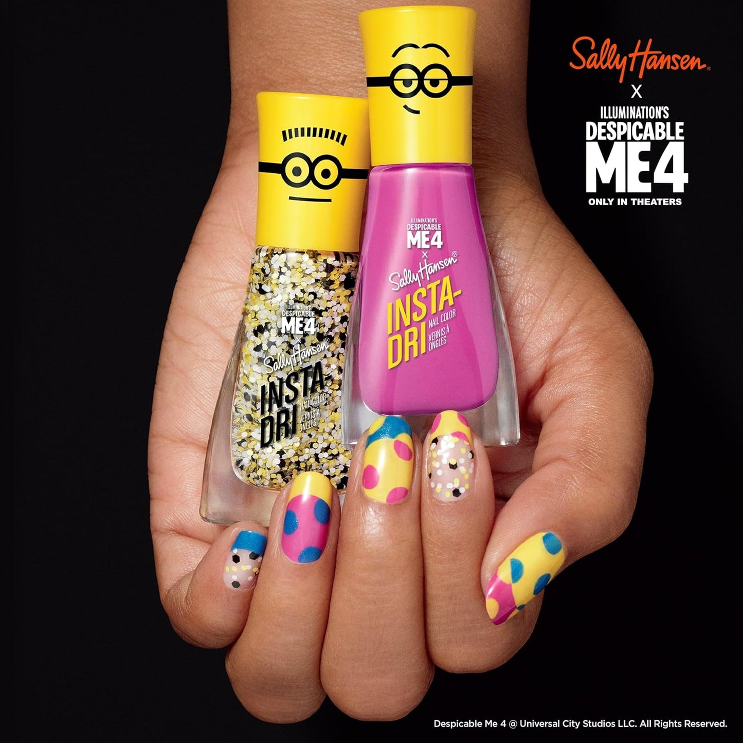 Sally Hansen Insta-Dri Nail Polish x Despicable Me Nail Polishes,