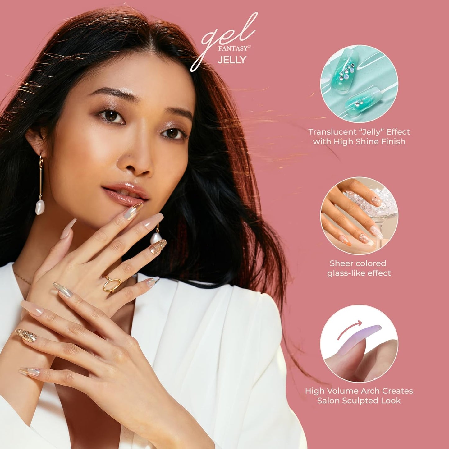 Jelly Fantasy Sculpted Ready-To-Wear Coffin Nails by Kiss