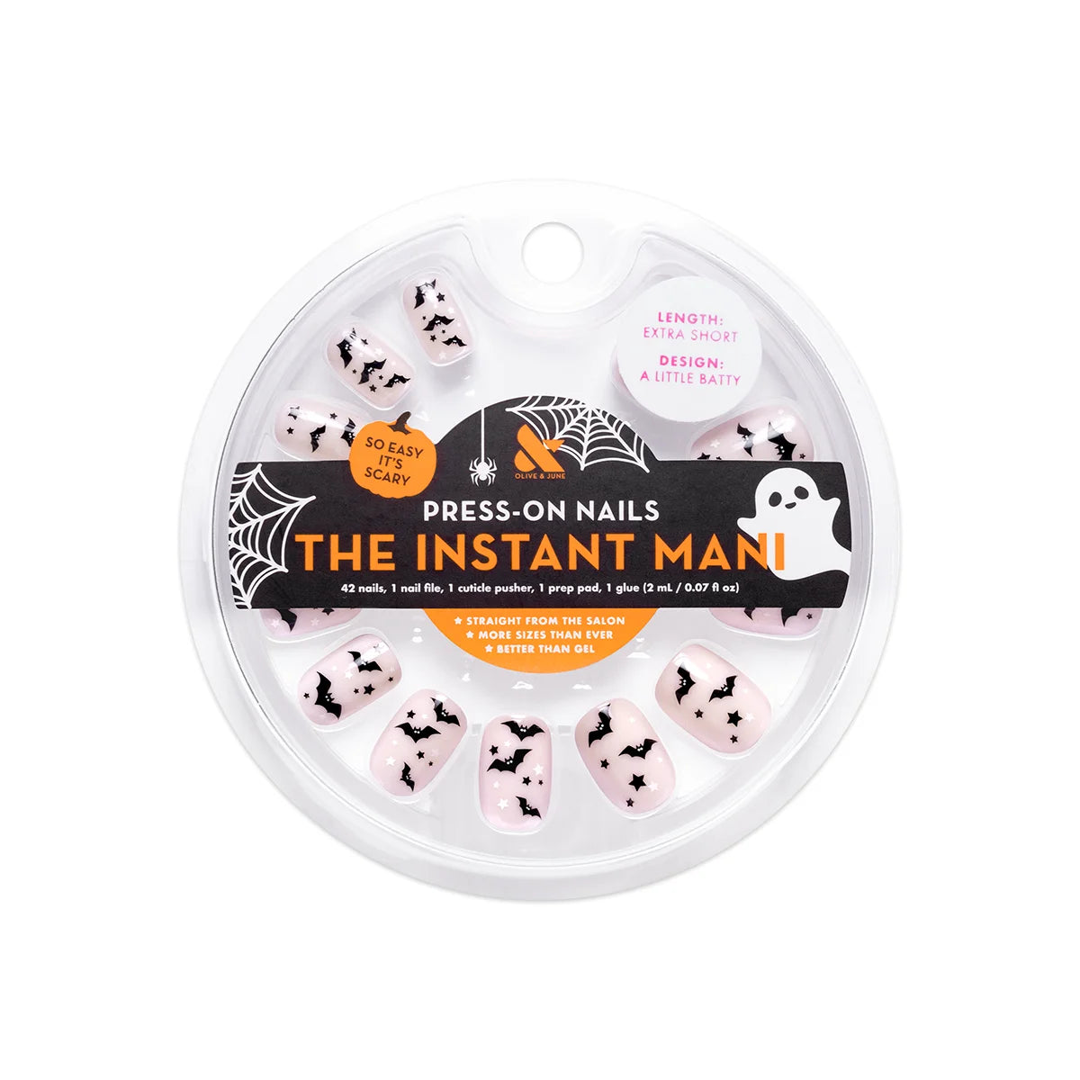 Olive & June Instant Mani Press-On Nails, 42 Pieces (choose from 7 designs)