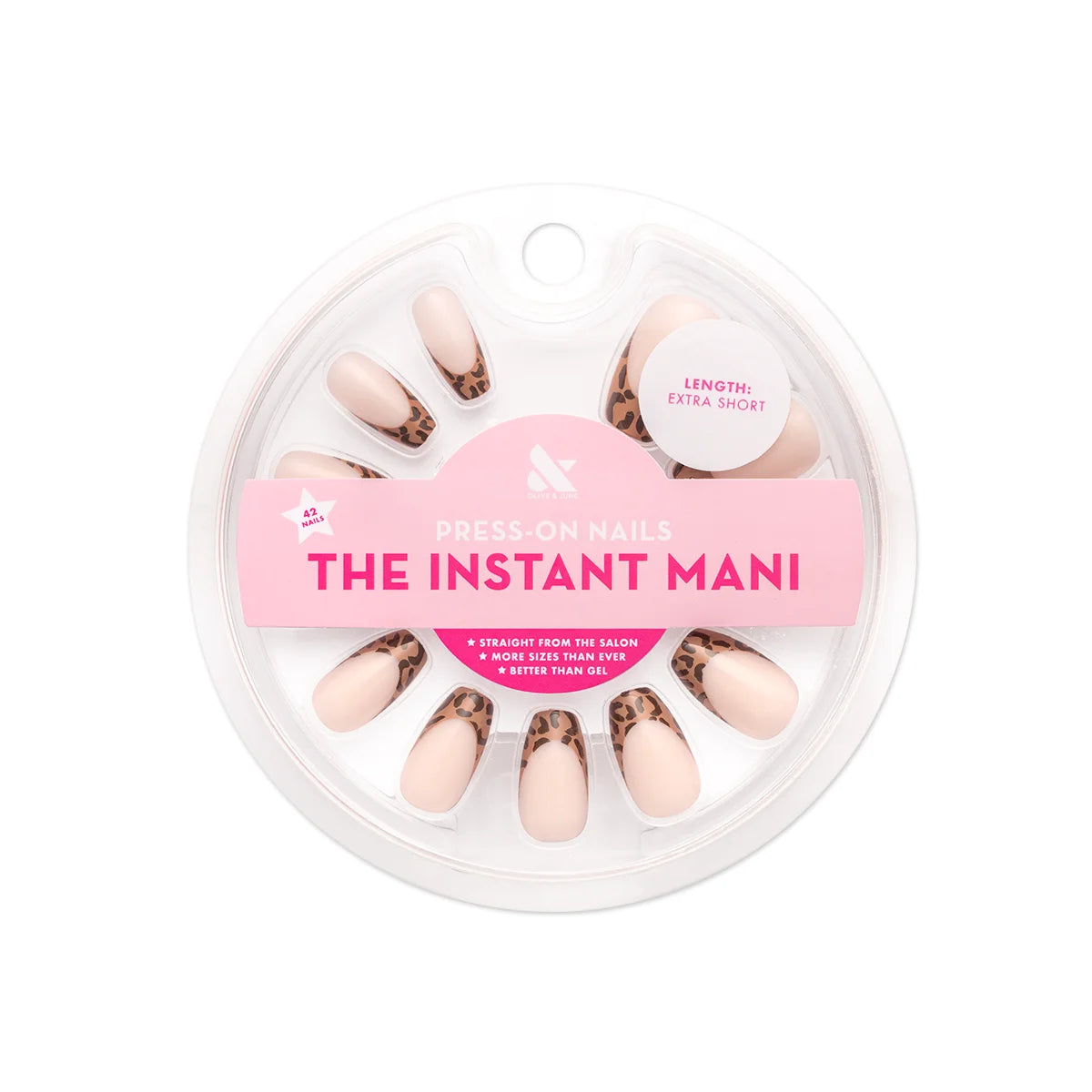 Olive & June Instant Mani Press-On Nails, 42 Pieces (choose from 7 designs)