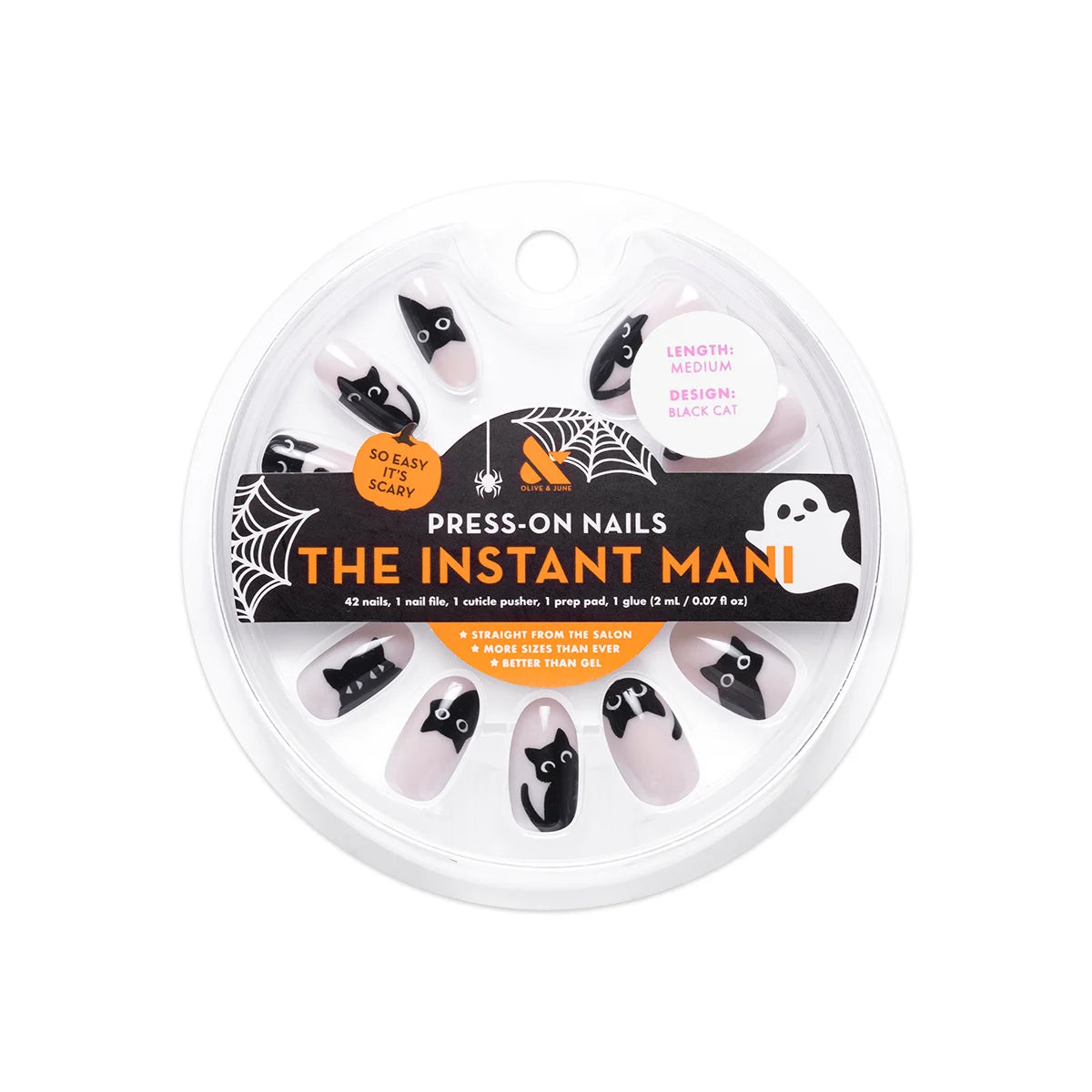 Olive & June Instant Mani Press-On Nails, 42 Pieces (choose from 7 designs)