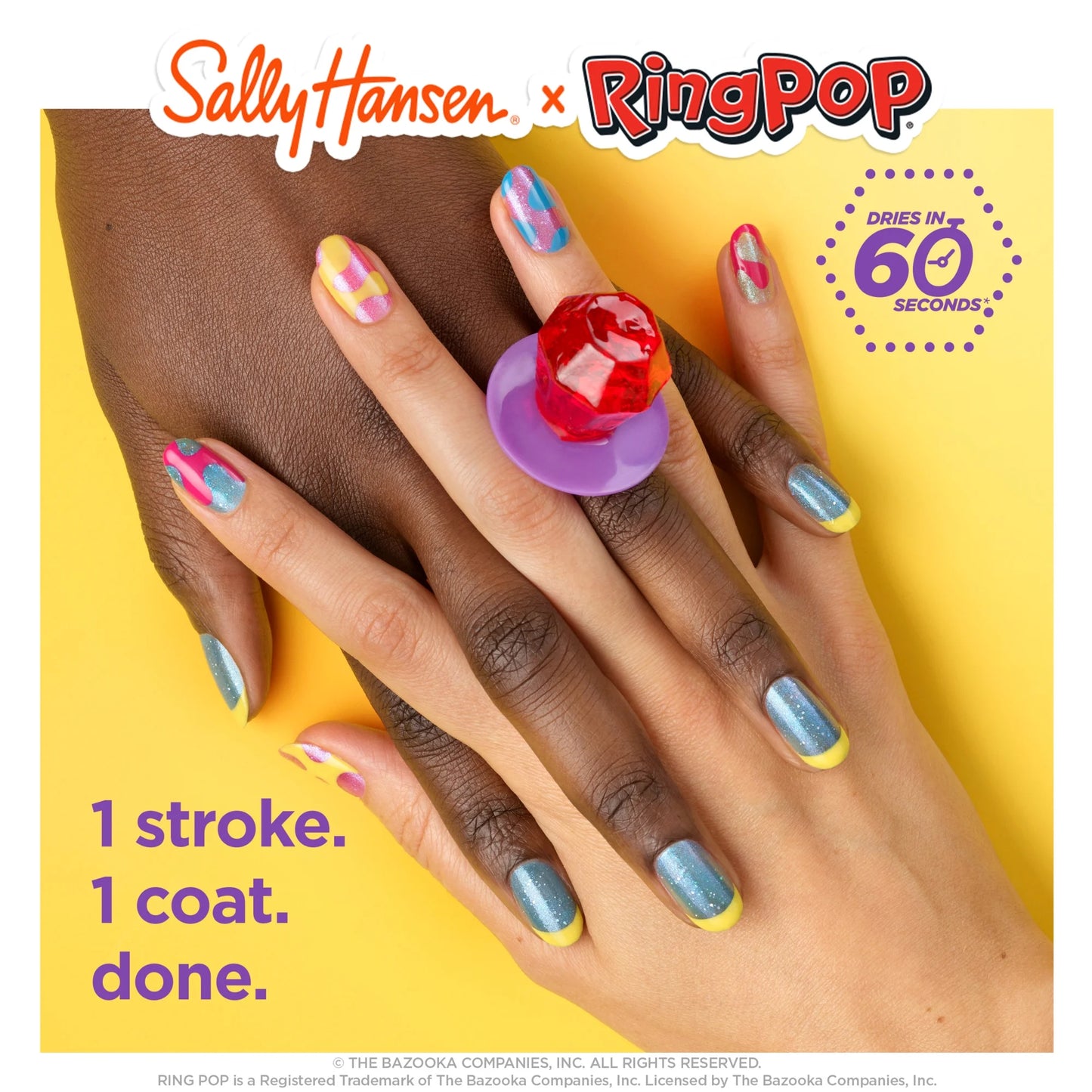 Sally Hansen Insta-Dri x Ring Pop Nail Polish