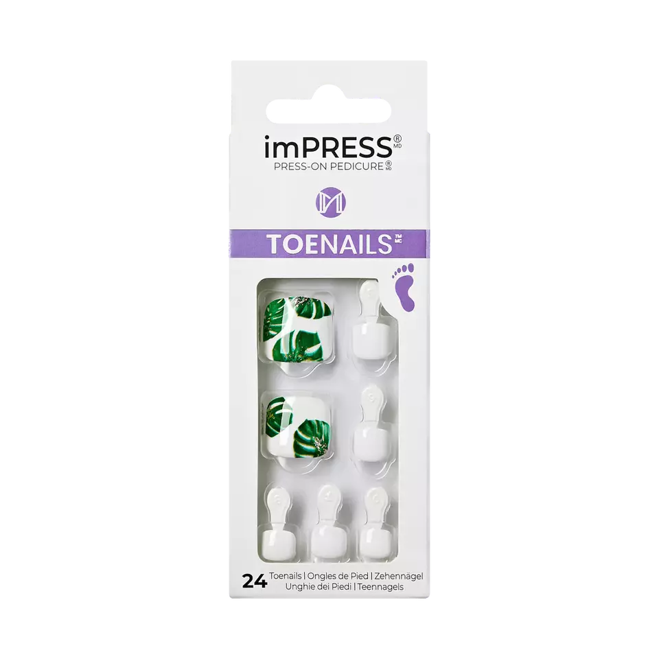 Kiss Impress Press-On Pedicure Toenails, Wild things