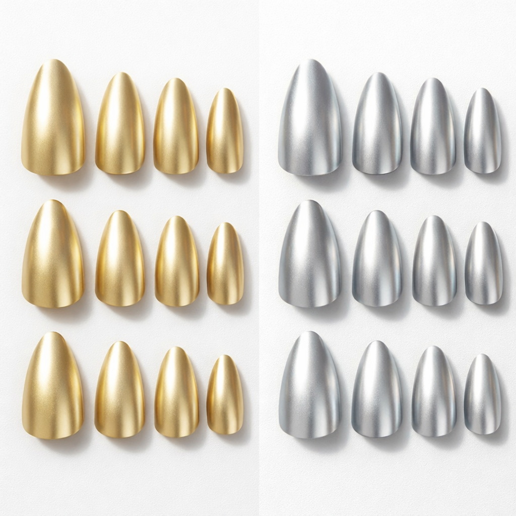 Kay Bei — Liquid Metal Collection Press-On-Nails (10 piece sets)