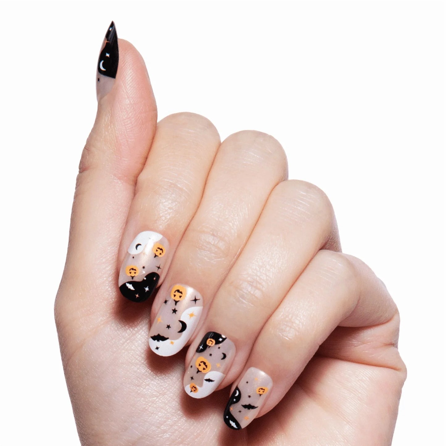 Olive & June Instant Mani Short Round Press-on Nails, Halloween Forever, 42 Pieces