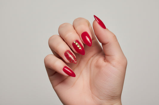 New! Kay Bei “Straw Jelly Luxe” – Almond Medium Press-On Nail Kit