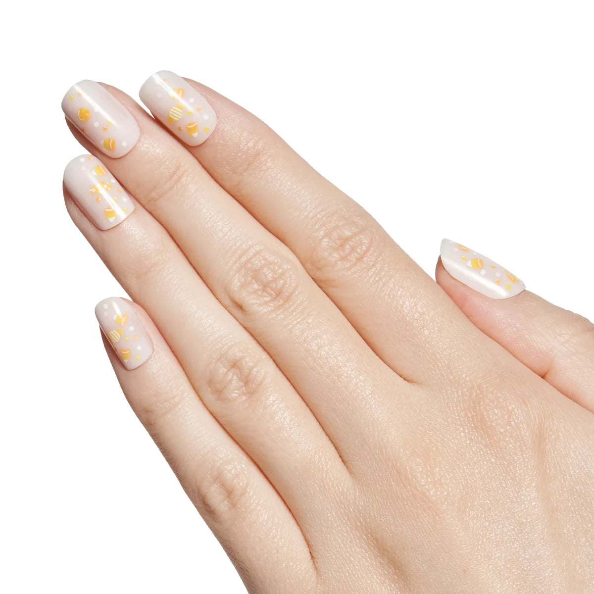 Olive & June Instant Mani Short Squoval Press-on Nails, Halloween Candy, 42 Pieces