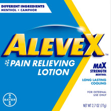 Load image into Gallery viewer, AleveX Pain Relieving Lotion, Pain Reliever, 2.7oz
