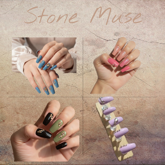 Kay Bei Stone Muse Collection, Press-On-Nails (10 piece Sets)