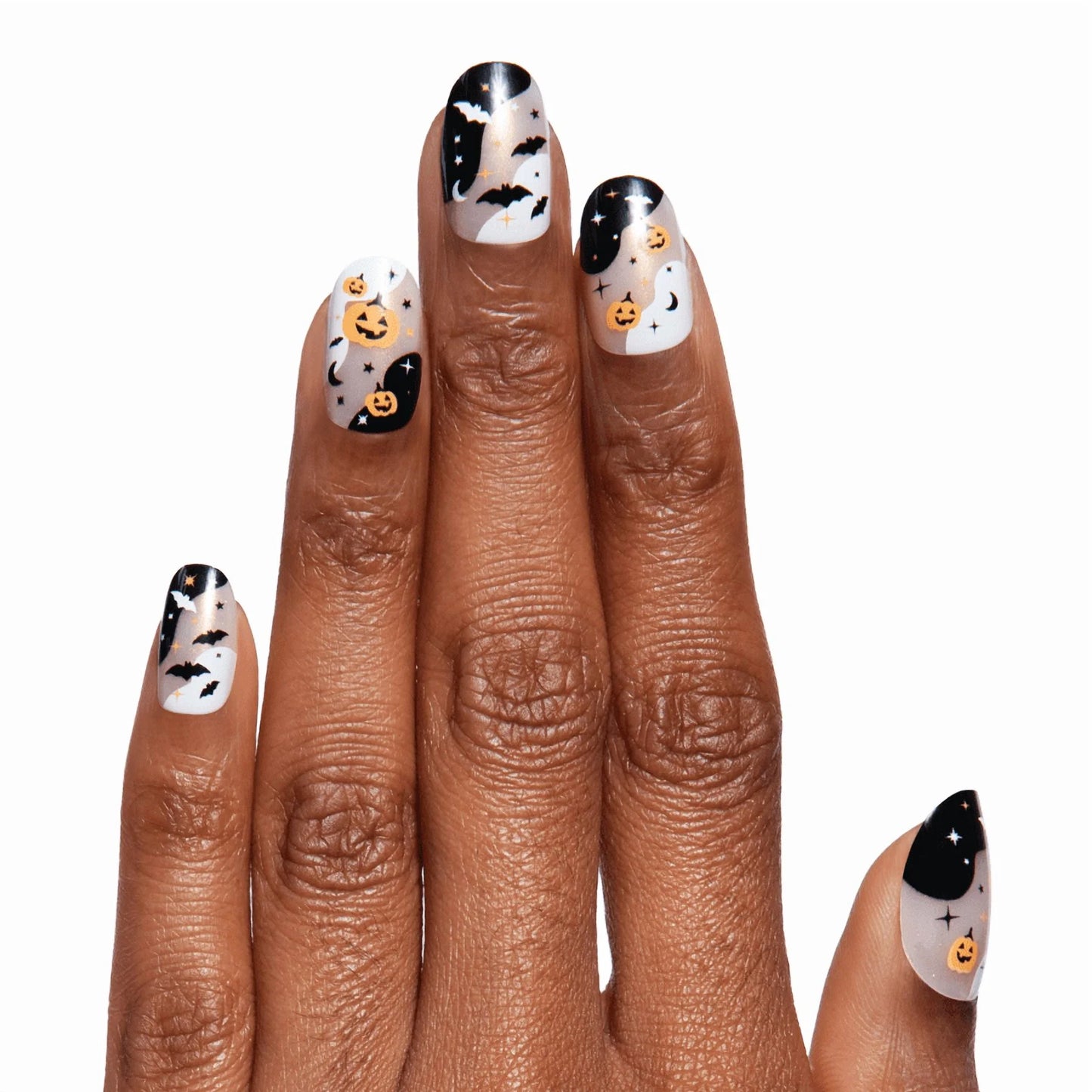 Olive & June Instant Mani Short Round Press-on Nails, Halloween Forever, 42 Pieces