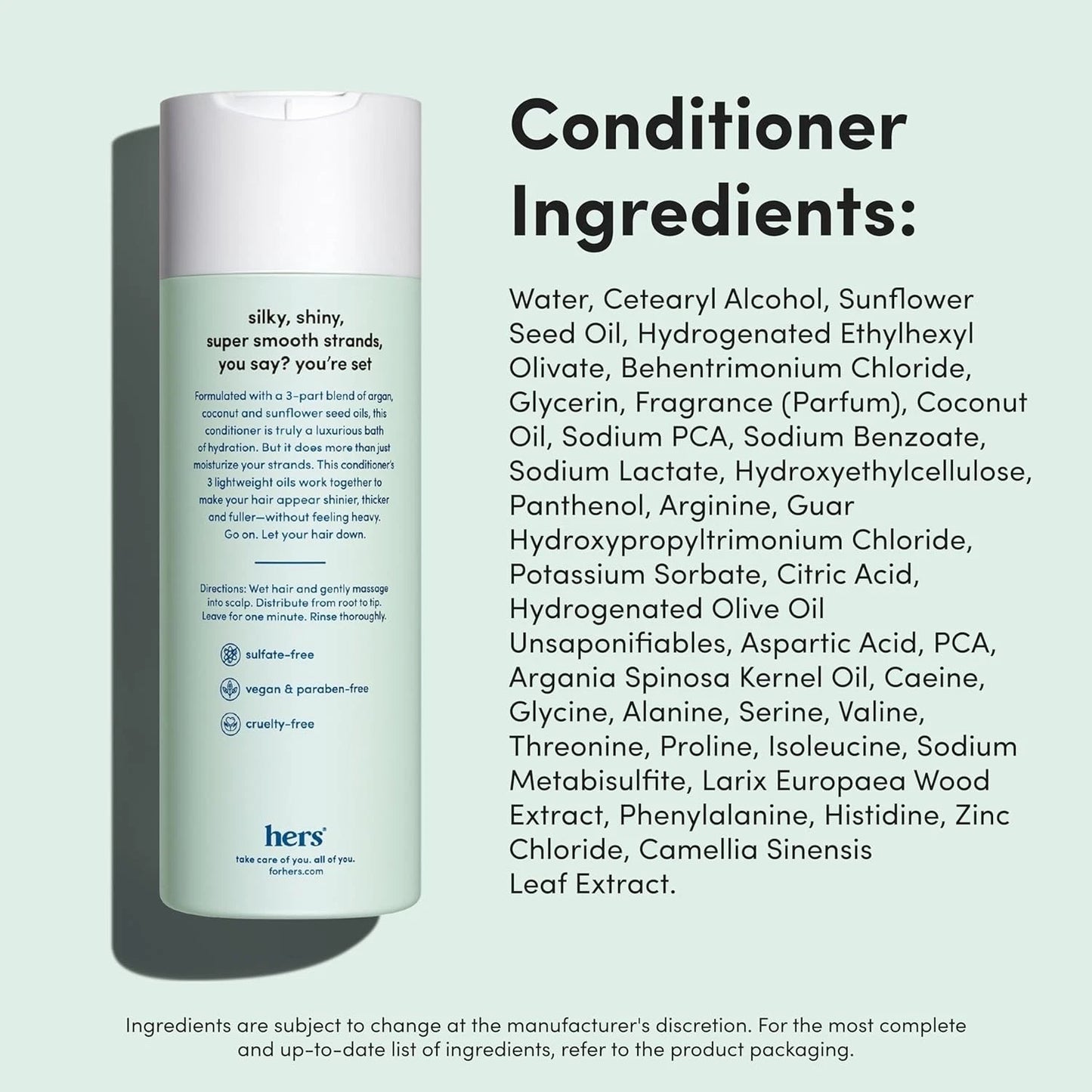 HERS Triple Threat Conditioner 2 Pack 6.4oz Color-Safe Sulfate-Free Napa Rose