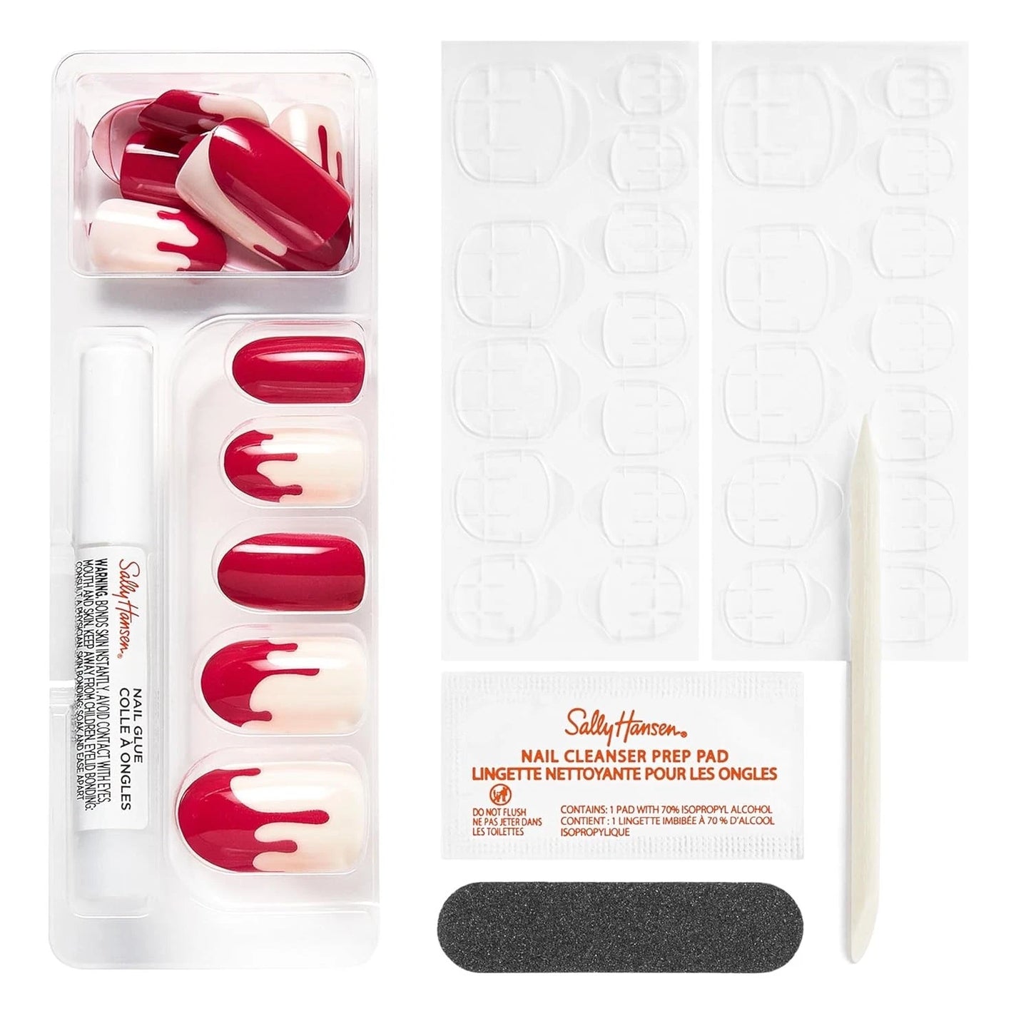 Sally Hansen Perfect Manicure Press On Nails 2 Pack | Coffin & Oval | New