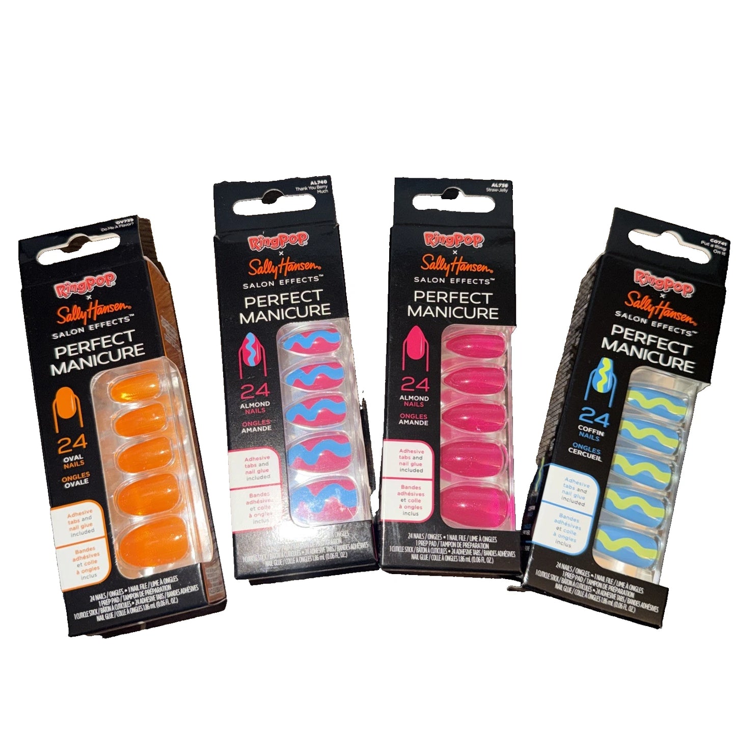 Sally Hansen Perfect Manicure Press On Nails Gift Set – 4 Nail Sets