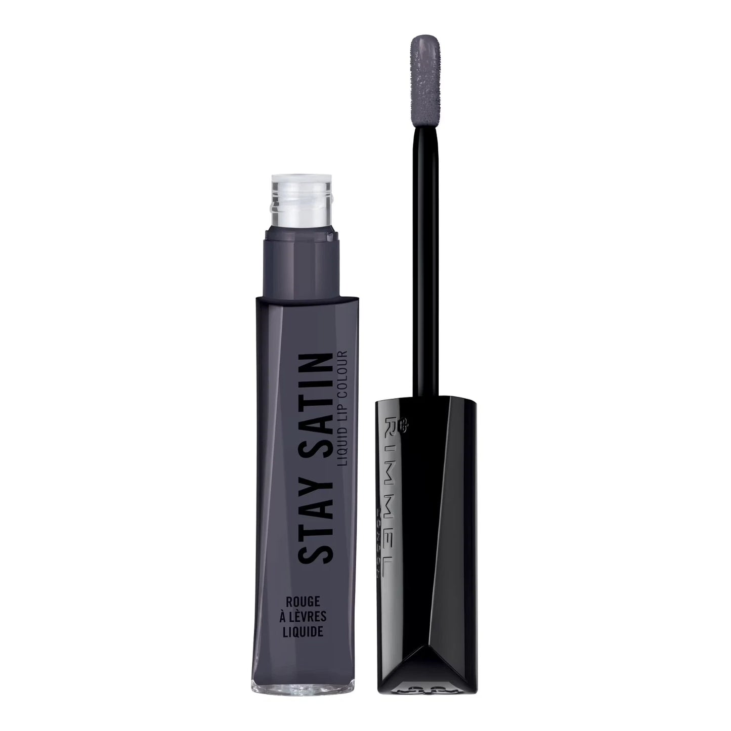 Rimmel Stay Satin Liquid Lip Color Bundle–Atomic, Rad, Scrunchie & Glam Rock