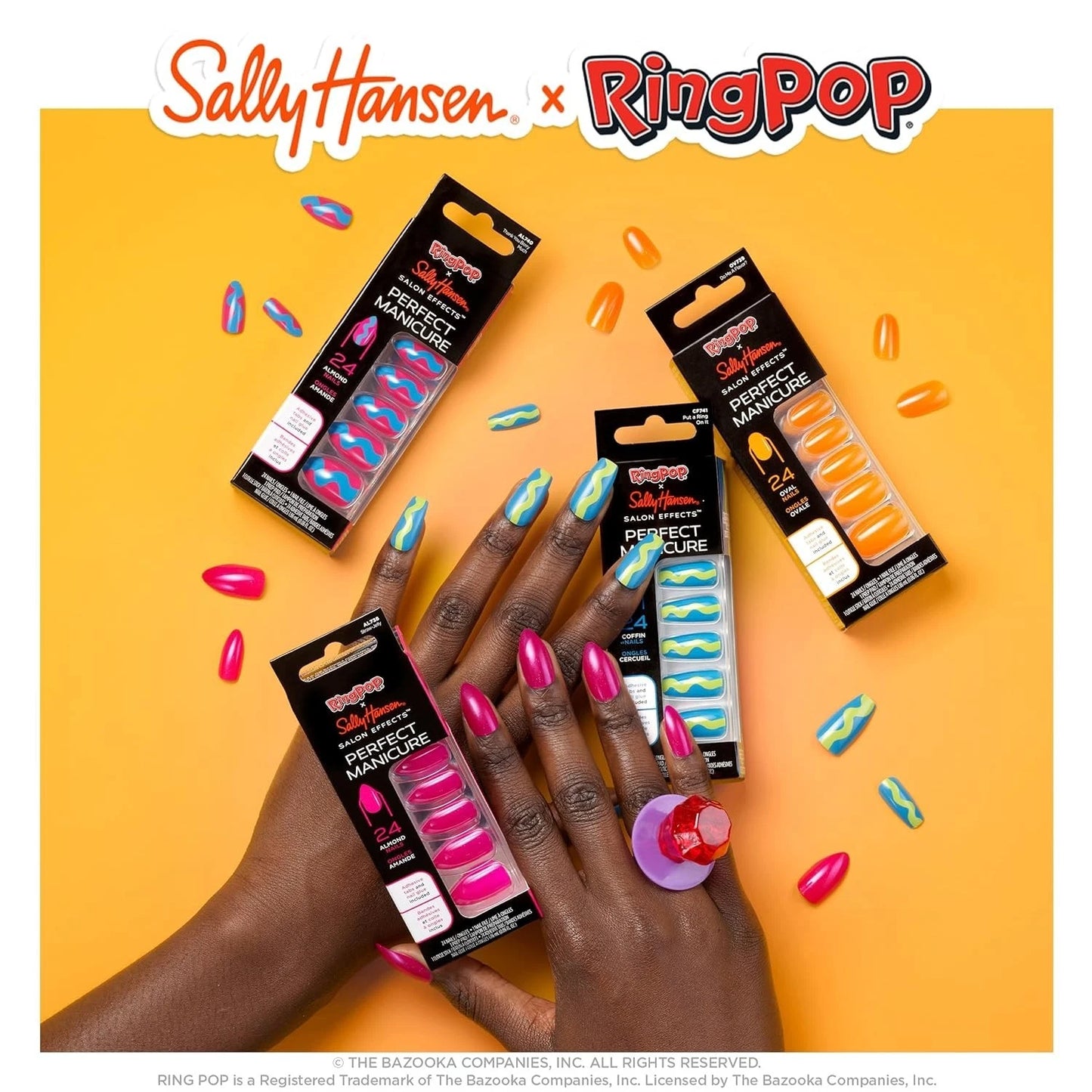 Sally Hansen Perfect Manicure Press On Nails Gift Set – 4 Nail Sets