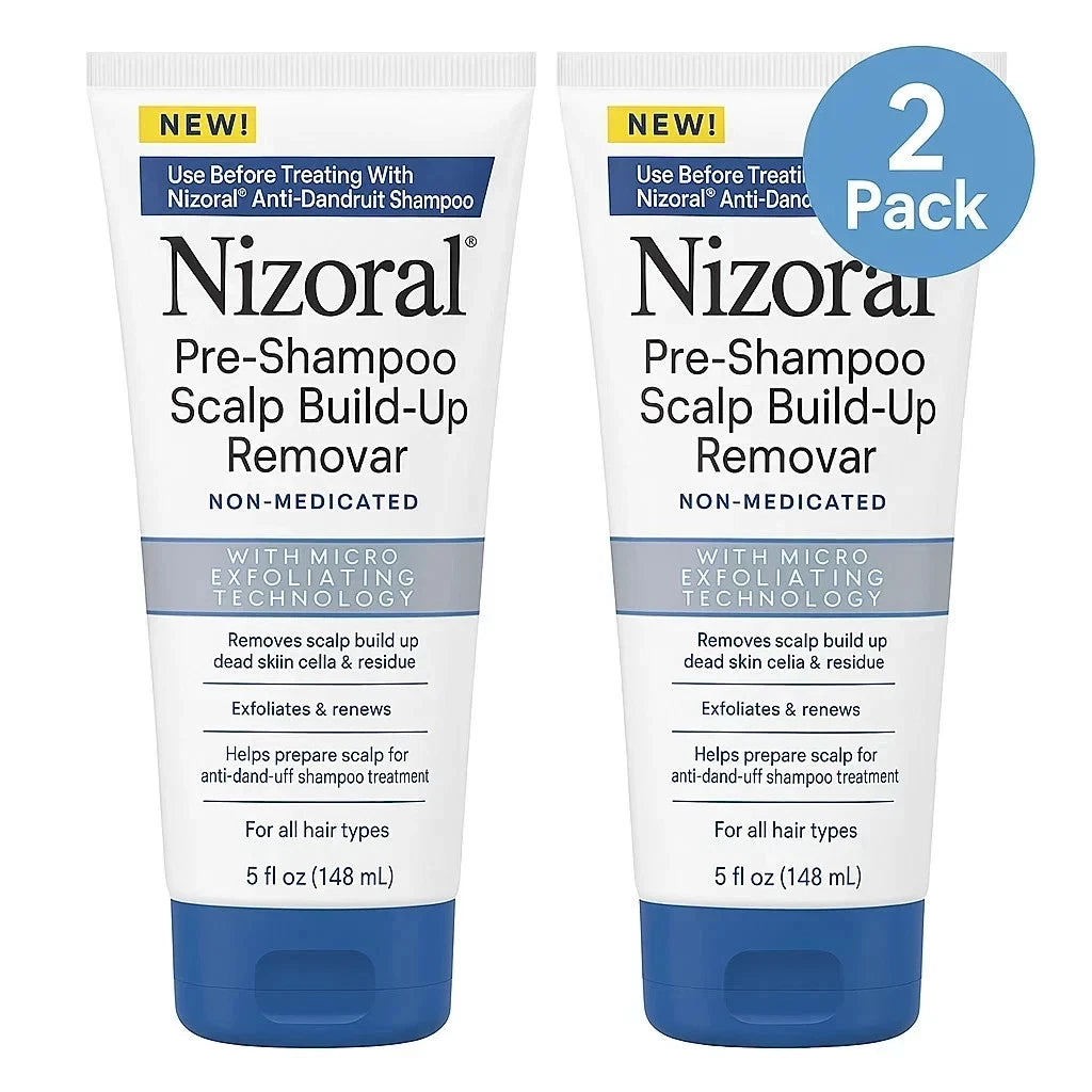 Nizoral Pre-Shampoo Scalp Build-Up Remover 5oz (2 Pack) Dandruff Prep NEW
