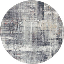 Load image into Gallery viewer, Area Rug, 7&#39; x 7&#39; Round, Charcoal/Ivory
