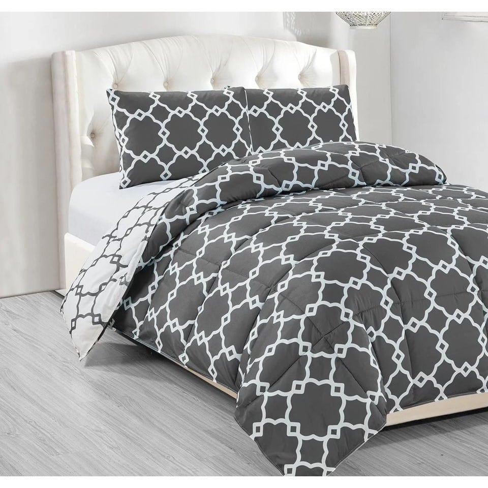 Greyson Reversible 3-Pc. King Comforter Set Bedding