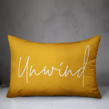 Load image into Gallery viewer, Yellow &quot;Unwin&quot; Rectangular Pillow Cover &amp; Insert
