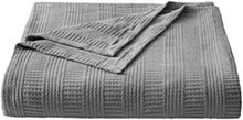 Load image into Gallery viewer, Nautica - Queen Blanket, Soft Cotton Bedding, (Rope Stripe Grey, Queen)
