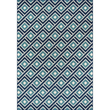Load image into Gallery viewer, Baja Collection Contemporary Indoor &amp; Outdoor Area Rug, 7&#39;10&quot; x 10&#39;10&quot;, Blue
