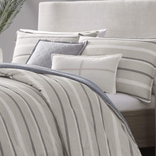 Load image into Gallery viewer, Nautica | 100% Cotton Reversible Comforter Set &amp; Two Throw Pillows, Twin/Twin XL, Beige
