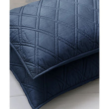 Load image into Gallery viewer, Cozy Essentials Solid Navy Reversible King Coverlet Set, w/ 2 matching shams
