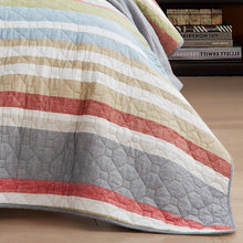 Load image into Gallery viewer, Eddie Bauer Home |100% Cotton Light-Weight King Quilt Bedspread Set
