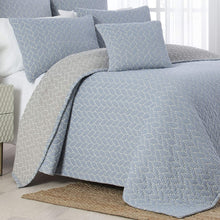 Load image into Gallery viewer, Waverly Cartona Malatesse 3 Piece Woven Coverlet Set, Queen
