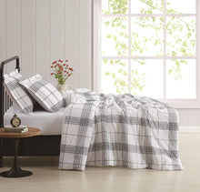 Load image into Gallery viewer, Cottage Classics - Twin XL Cottage Plaid 2-Piece Farmhouse Style Comforter and Sham Set
