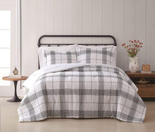 Load image into Gallery viewer, Cottage Classics - Twin XL Cottage Plaid 2-Piece Farmhouse Style Comforter and Sham Set

