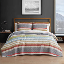 Load image into Gallery viewer, Eddie Bauer Home | 100% Cotton Light-Weight Twin Quilt Bedspread Set
