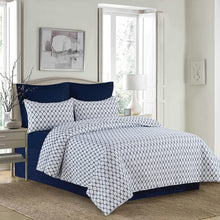 Load image into Gallery viewer, Longshore Tides Adaline Reversible Queen Quilt Set
