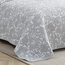 Load image into Gallery viewer, Tommy Bahama -100% Cotton, Reversible, Queen Quilt Set , Pelican Gray
