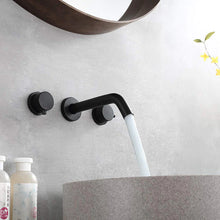 Load image into Gallery viewer, Wall Mounted Two Handles Three-Hole Bathroom Sink Faucet
